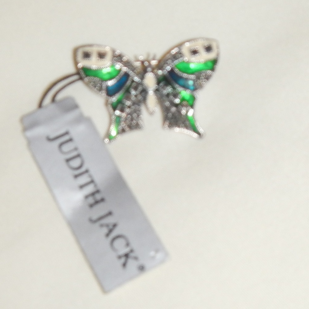 Judith Jack Sterling Silver Butterfly Pin
